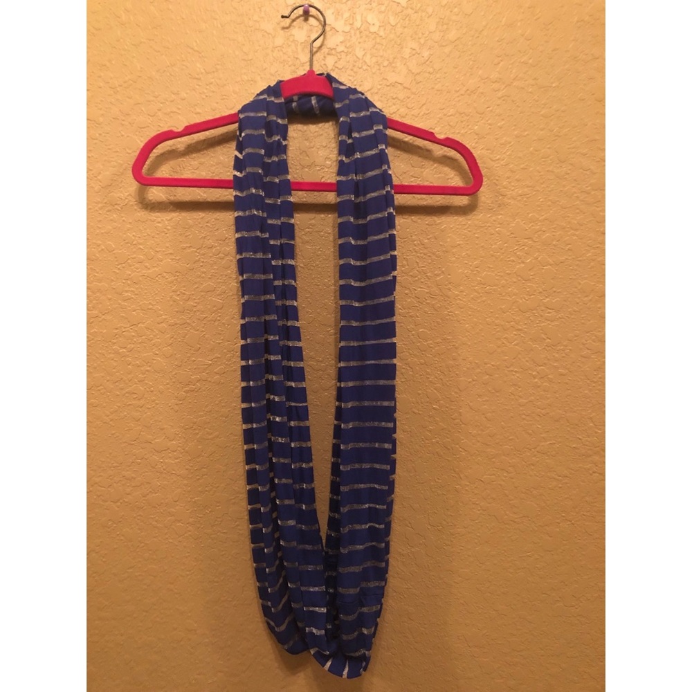 Blue/ Silver Infinity Scarf